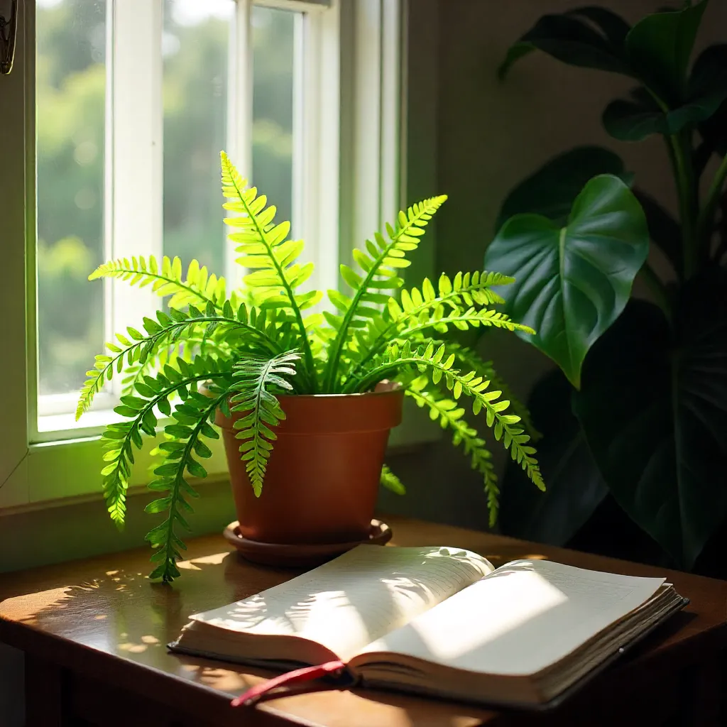 Lavender plant in a calming indoor setting