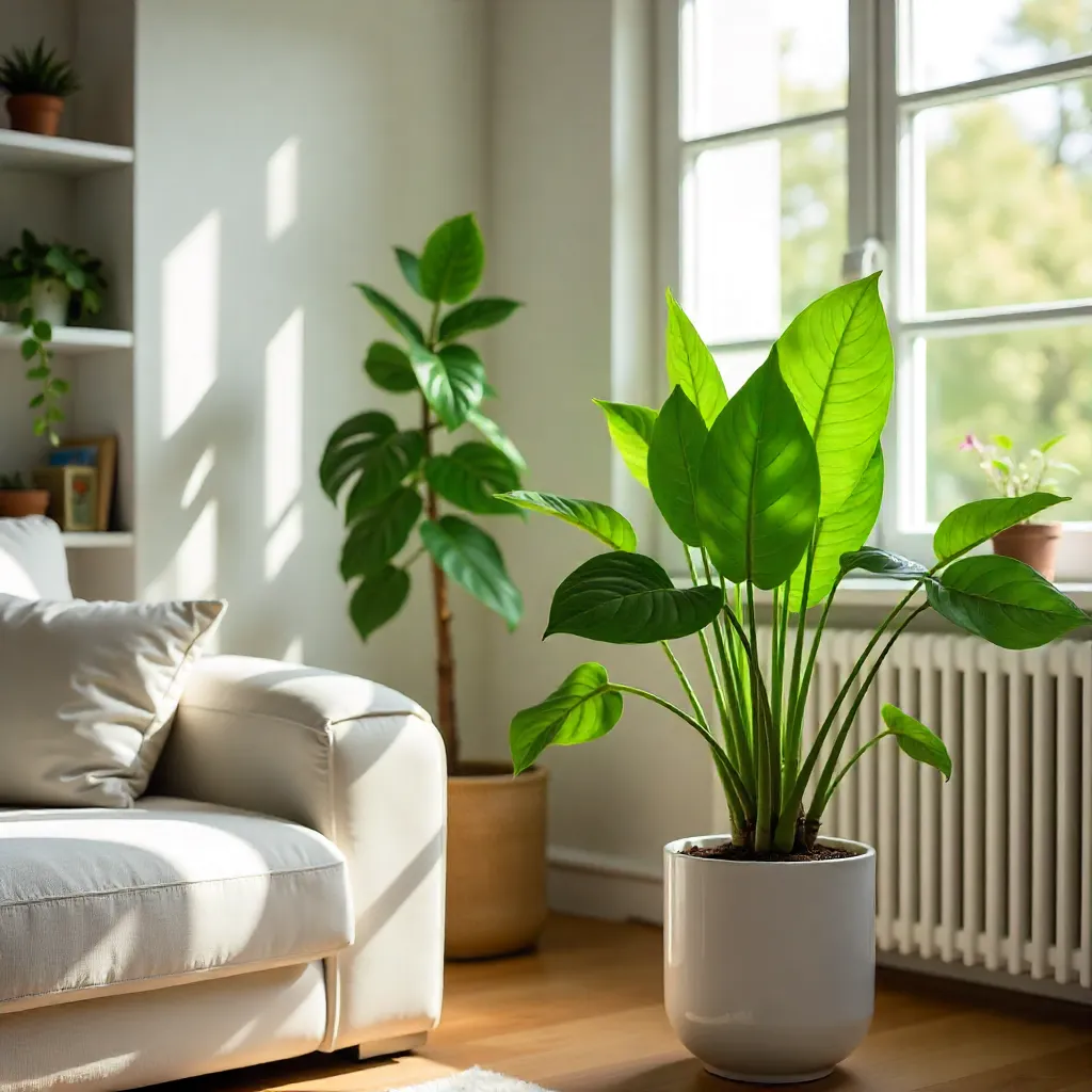 Peace lily plant for indoor tranquility